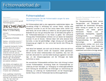 Tablet Screenshot of fichtennadelbad.parafin.de