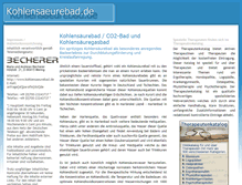 Tablet Screenshot of kohlensaeurebad.parafin.de